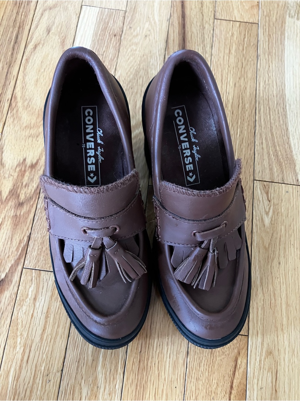 Converse Chuck Taylor Deluxe Edition Loafers — Dark Brown Leather